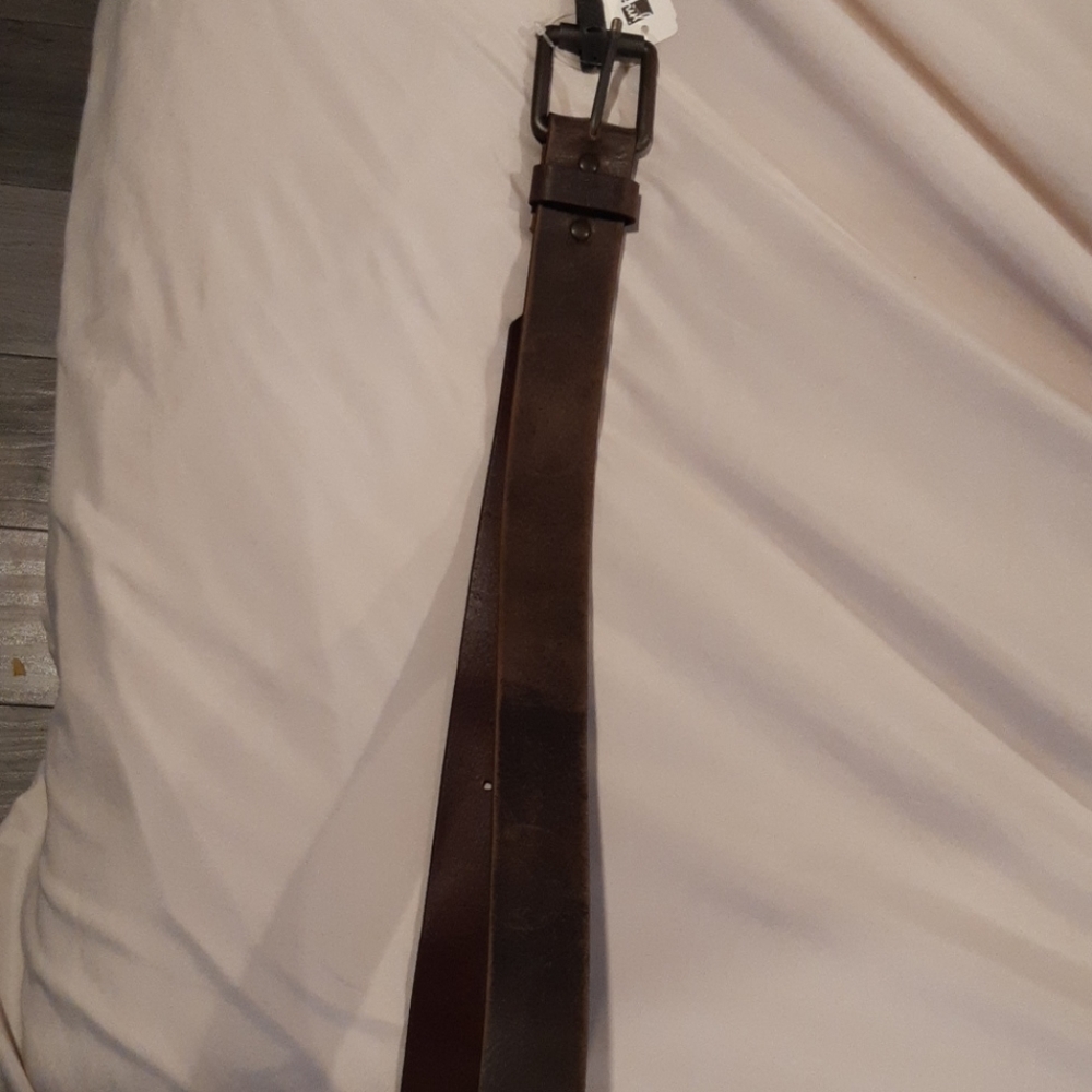 Leather belt